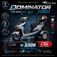 Trimoto Electrica Modelo DominatorNeo